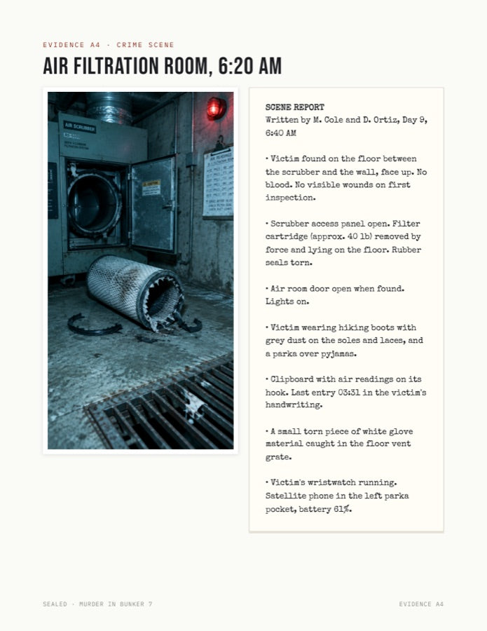 Evidence: bunker map